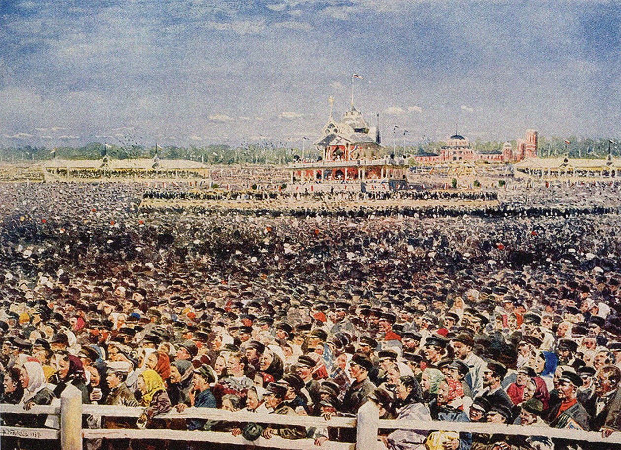 Pole Khodynka dne 18. května 1896 od Vladimir Egorovic Makovsky