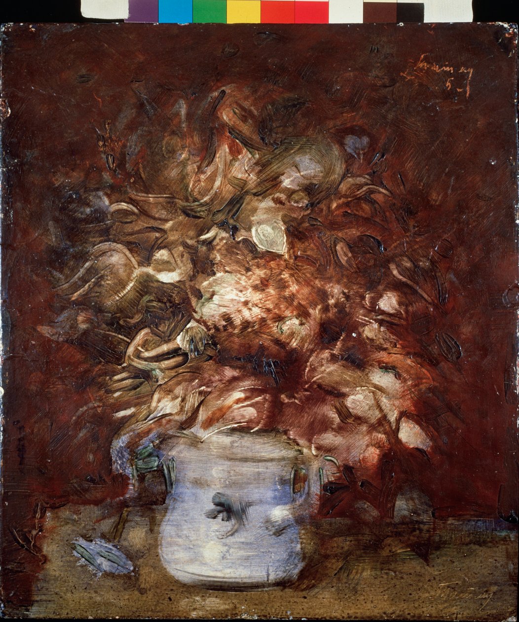Bouquet de fleurs (Kytice květin), cca 1940 (olej na desce) od Vladimir Evgrafovich Tatlin