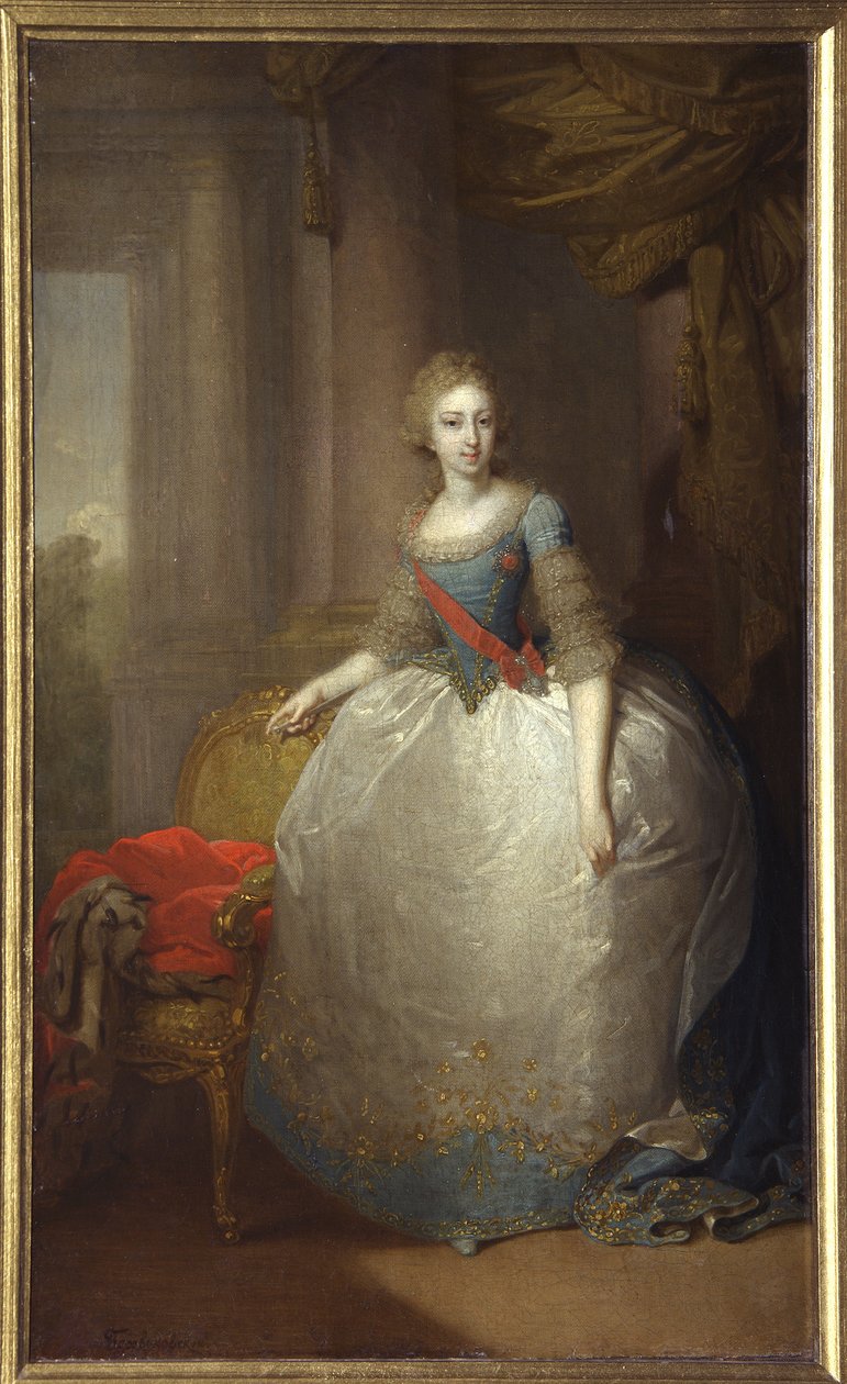 Portrét Heleny Pavlovny de Russie - Ruská velkokněžna Elena Pavlovna (1784-1803) - Malba Vladimíra Lukiče Borovikovského (1757-1825) - 1797 - huile sur toile - 58,5x36 cm - Státní skanzen Palace Gatchina, St Petrohrad od Vladimir Lukich Borovikovsky
