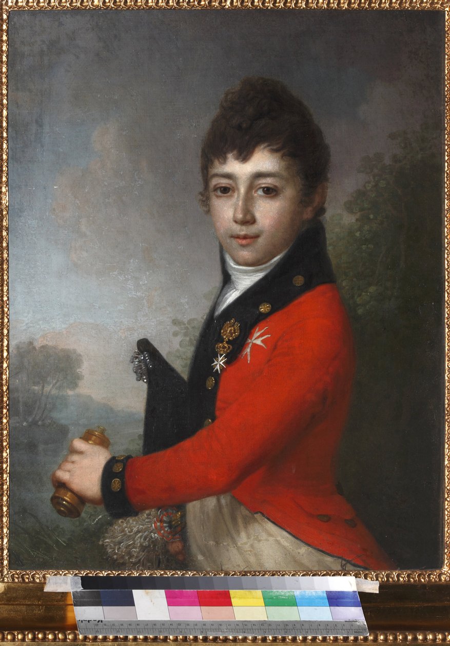 Portrét barona Alexeje (Alexis) Nikolajeviče Serdobina (1790-1834) jako dítě par Borovikovsky, Vladimir Lukich (1757-1825). Olej na plátně, polovina 19. století, sbírka Podstanitsky od Vladimir Lukich Borovikovsky