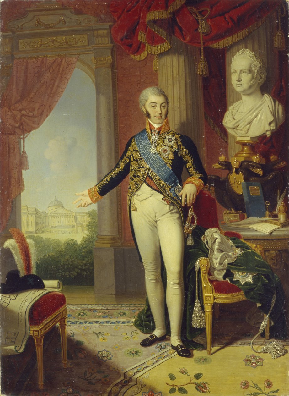 Portrét hraběte Nikolaje Petroviče Šeremetěva 1751-1809, 1819 od Vladimir Lukich Borovikovsky