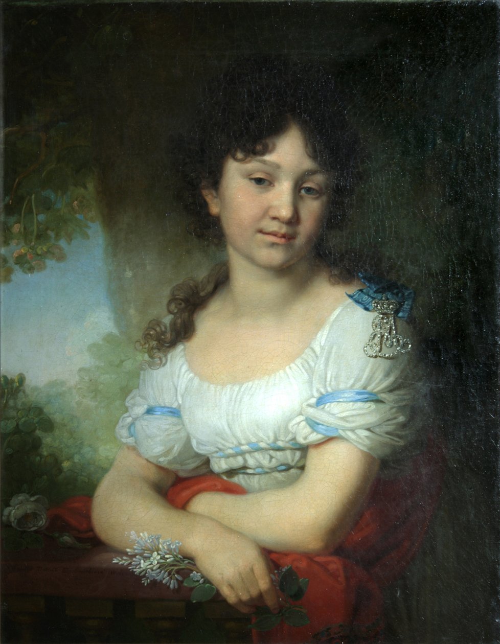 Portrét hraběnky Marie Alexejevny Orlové-Denisové, 1801 od Vladimir Lukich Borovikovsky
