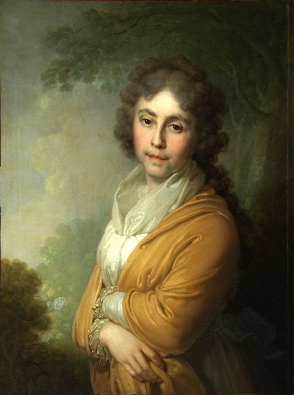 Portrét hraběnky Natalie Ivanovna Kurakina, 1795 od Vladimir Lukich Borovikovsky