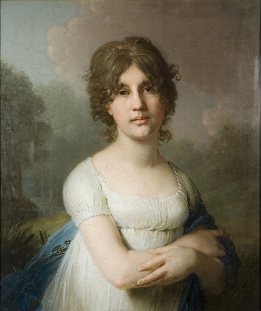 Portrét hraběnky Jekatěriny Gavriilovna Gagarina 1783-1861, 1801 od Vladimir Lukich Borovikovsky
