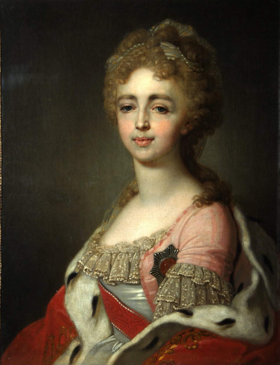 Portrét velkovévodkyně Alexandry Pavlovny 1783-1801, dcera císaře Pavla I., 1798 od Vladimir Lukich Borovikovsky