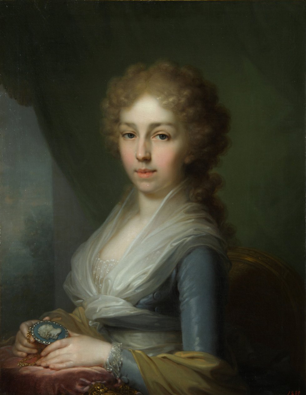 Portrét velkovévodkyně Alžběty Alexejevny 1779-1826, 1795 od Vladimir Lukich Borovikovsky