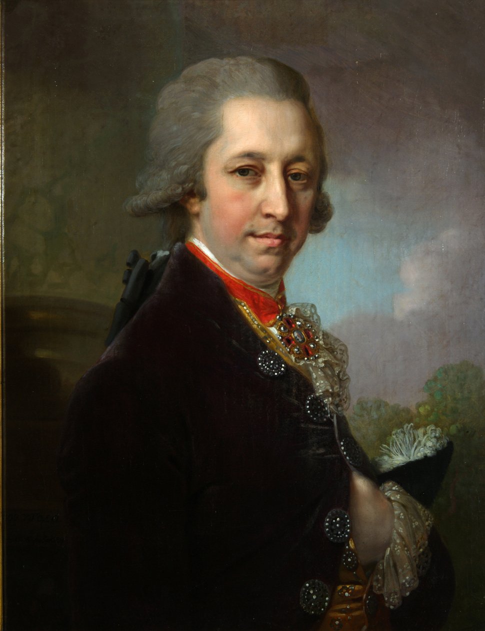 Portrét Ivana Michajloviče Jakovleva, 1800 od Vladimir Lukich Borovikovsky