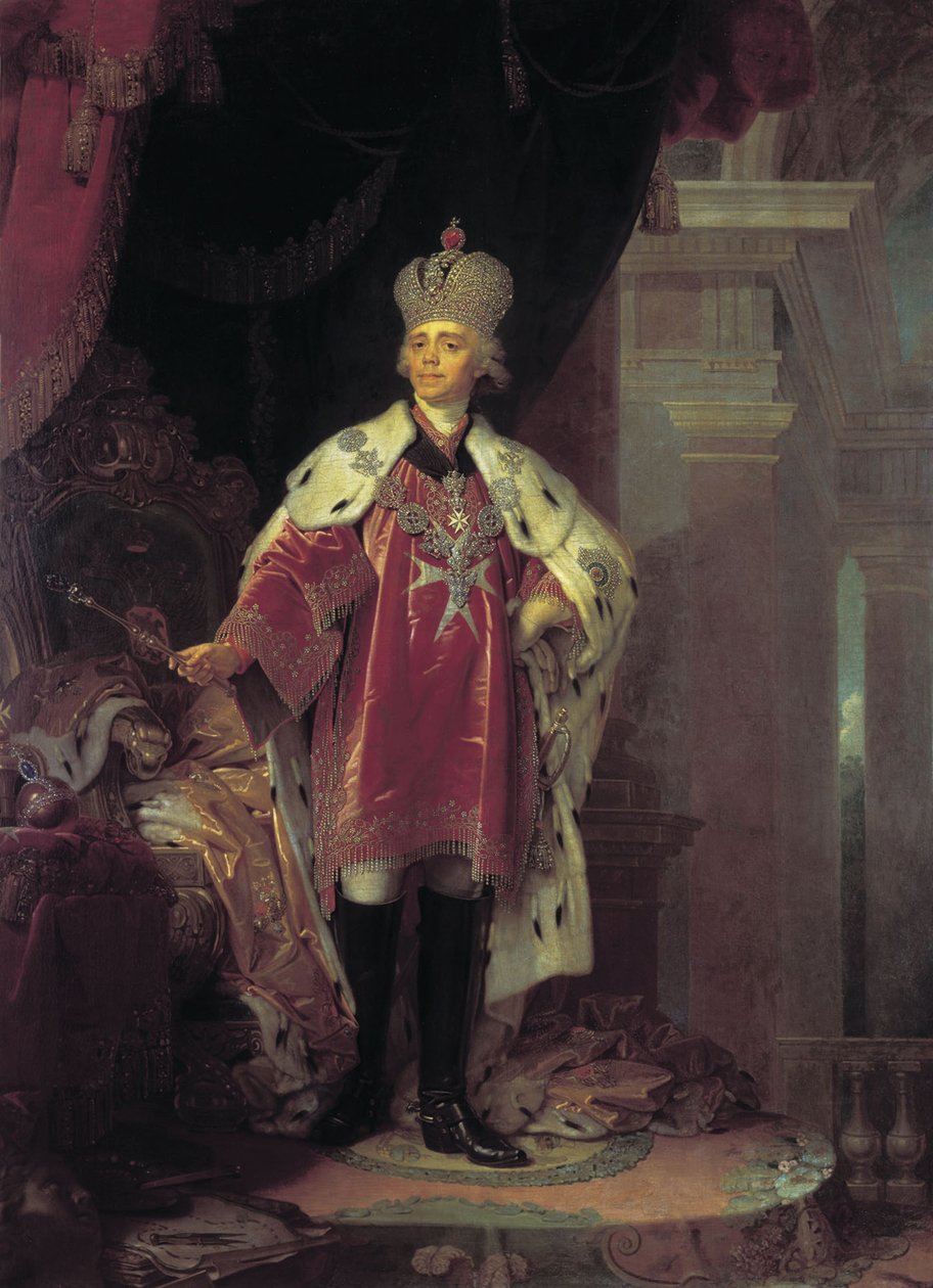 Portrét Pavla I., 1800 od Vladimir Lukich Borovikovsky