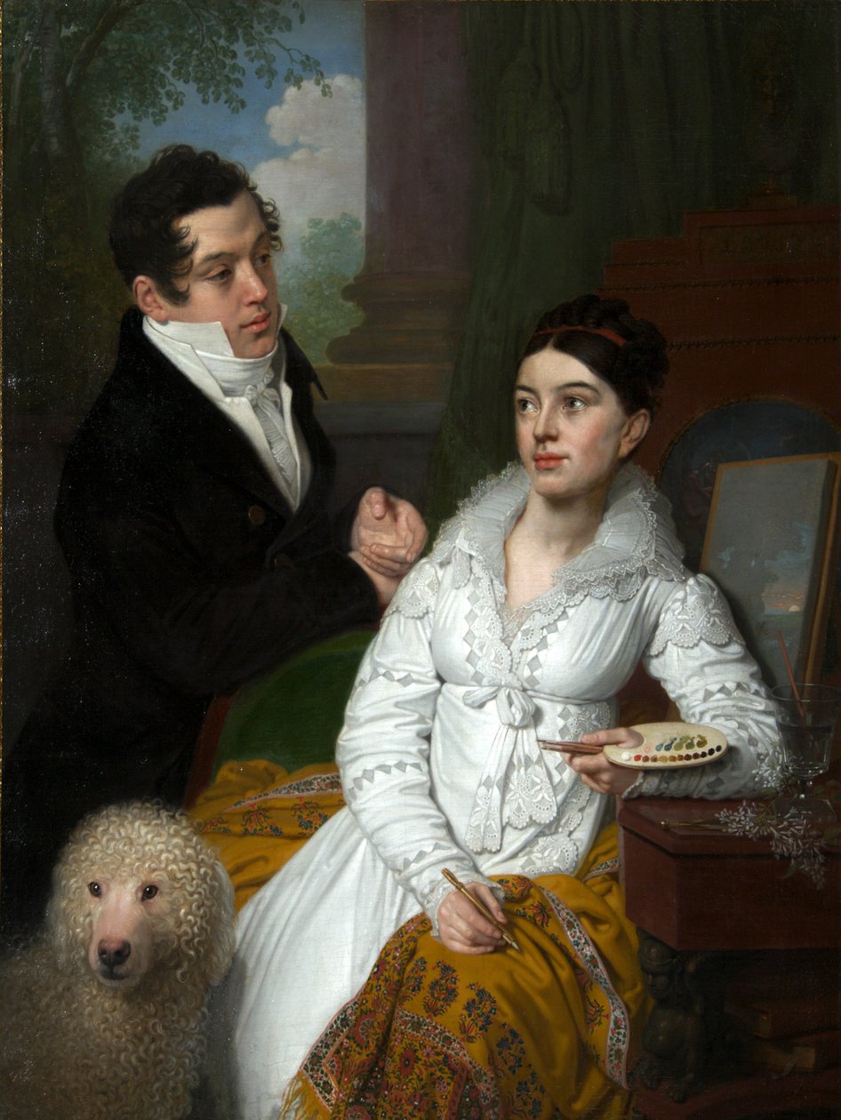 Portrét princezny Alexandry a prince Alexeje Lobanova-Rostovského, 1814. od Vladimir Lukich Borovikovsky