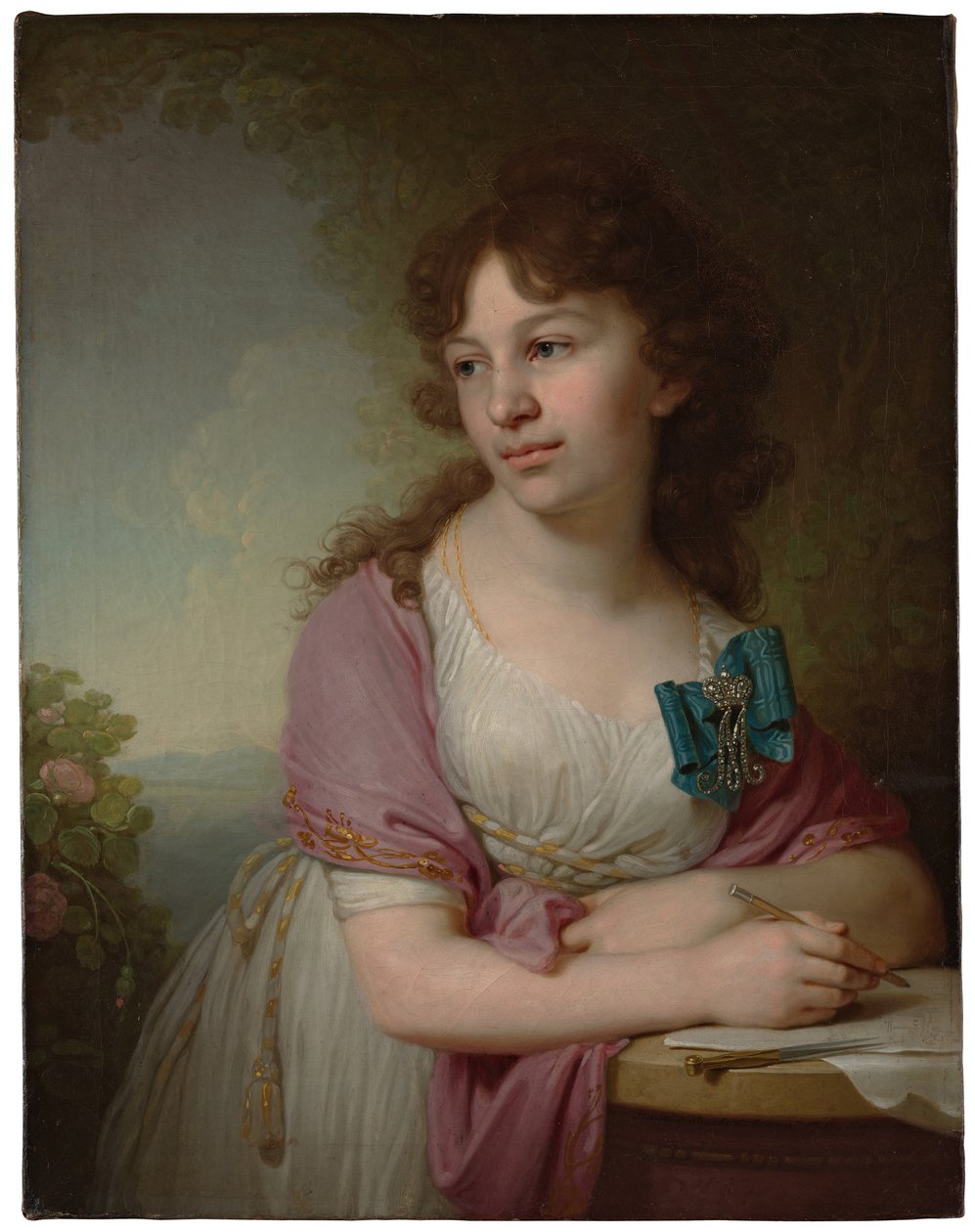 Portrét princezny Jekatěriny Alexejevny Dolgorukové 1781-1860, rozené hraběnky Vasiljevové, 1798 od Vladimir Lukich Borovikovsky