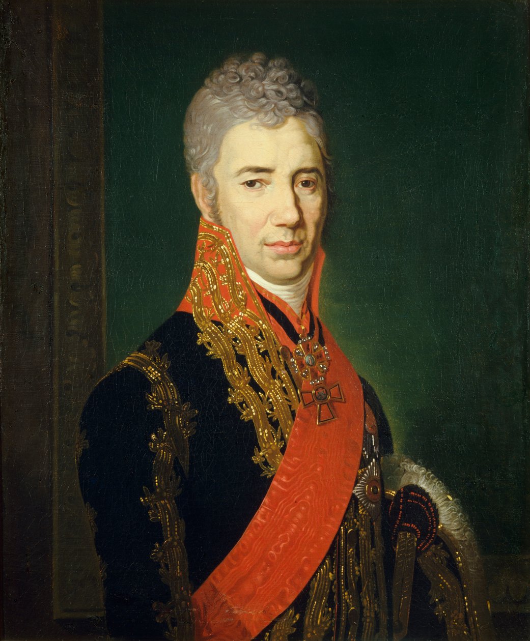 Portrét korunního jezdectva Sergeje Iljiče Muchanova 1762-1842 od Vladimir Lukich Borovikovsky