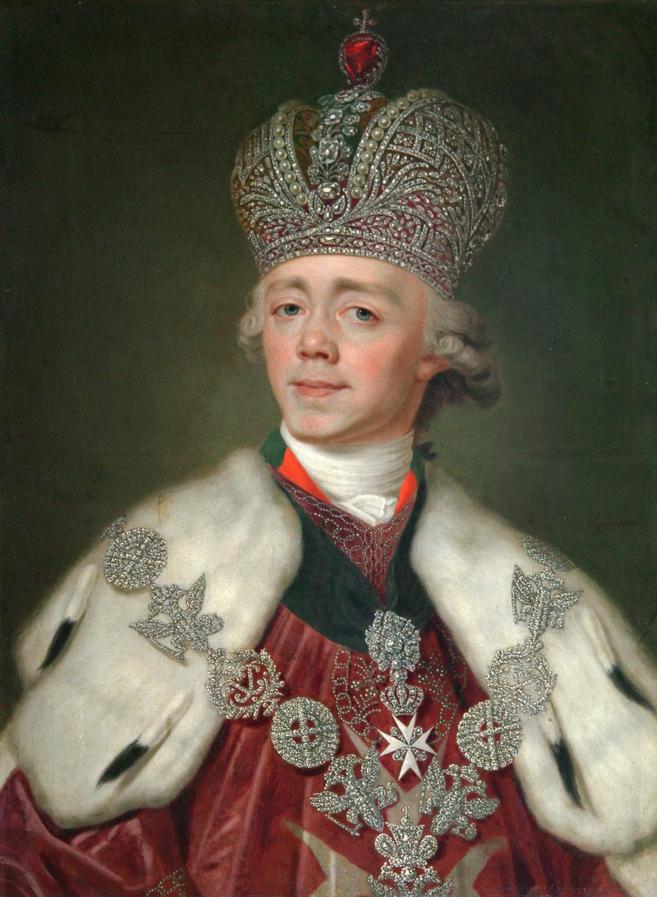 Portrét ruského císaře Pavla I., 1754-1801, 1799-1800. od Vladimir Lukich Borovikovsky