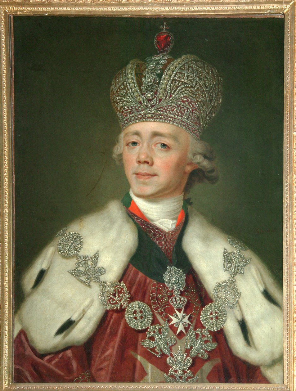 Portrét ruského císaře Pavla I. 1754-1801, 1799-1800 od Vladimir Lukich Borovikovsky