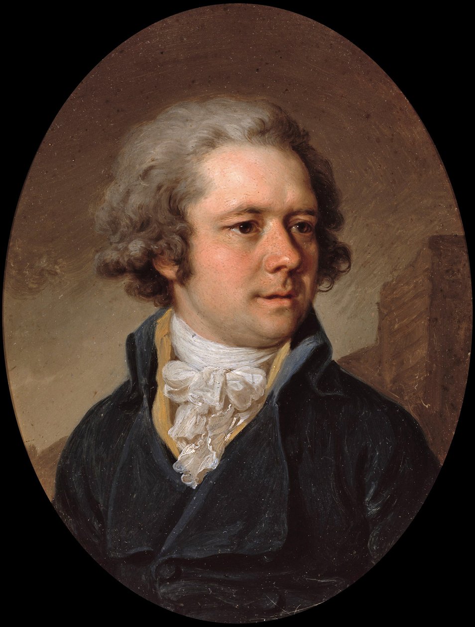 Portrét architekta Adama Menelawse 1753-1831, počátek 90. let 18. století od Vladimir Lukich Borovikovsky