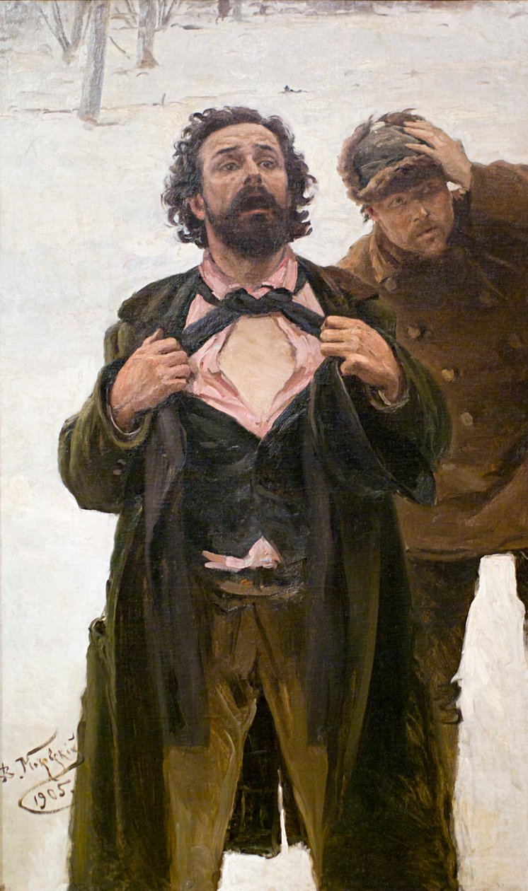 Studie k obrazu Krvavá neděle 22. ledna 1905 1905. od Vladimir Egorovic Makovsky