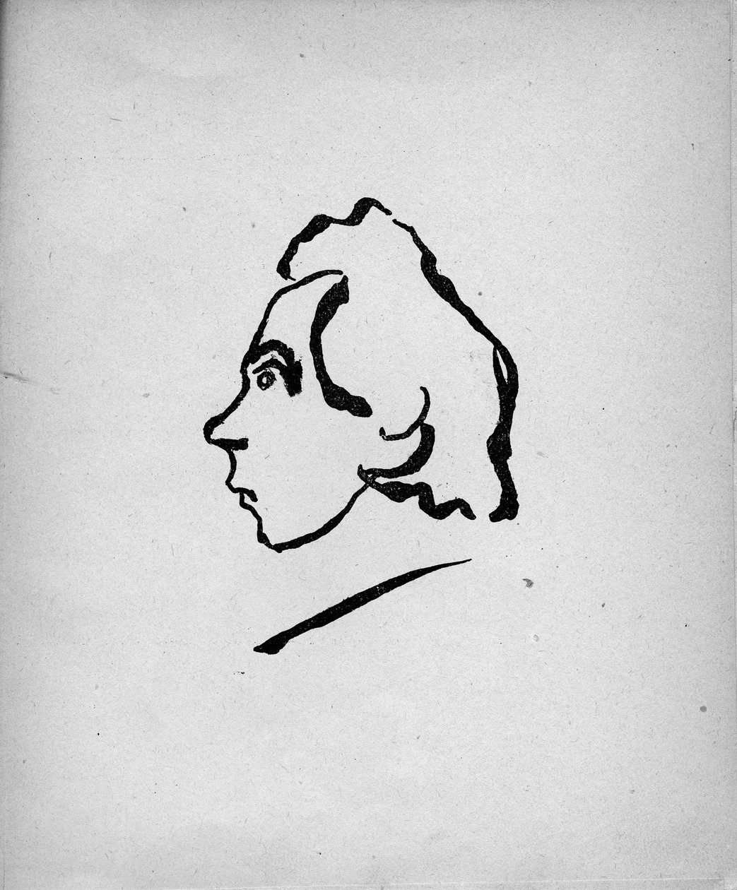 Portrét básníka Velimira Chlebnikova 1885-1922, 1913 od Vladimir Mayakovsky