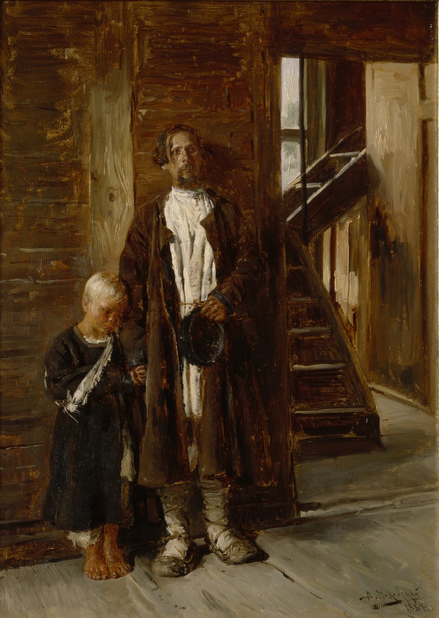 Čekání na lék, 1884 od Vladimir Yegorovich Makovsky