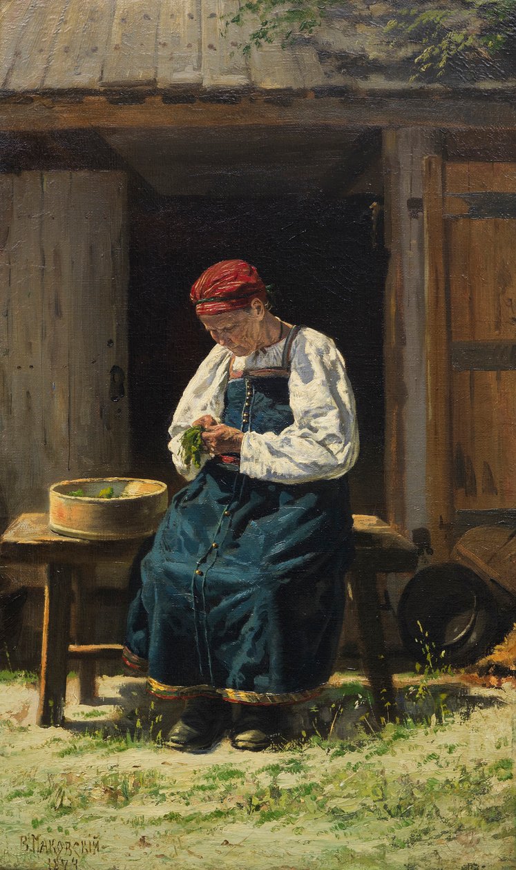Farmářova žena v práci, 1874. od Vladimir Yegorovich Makovsky