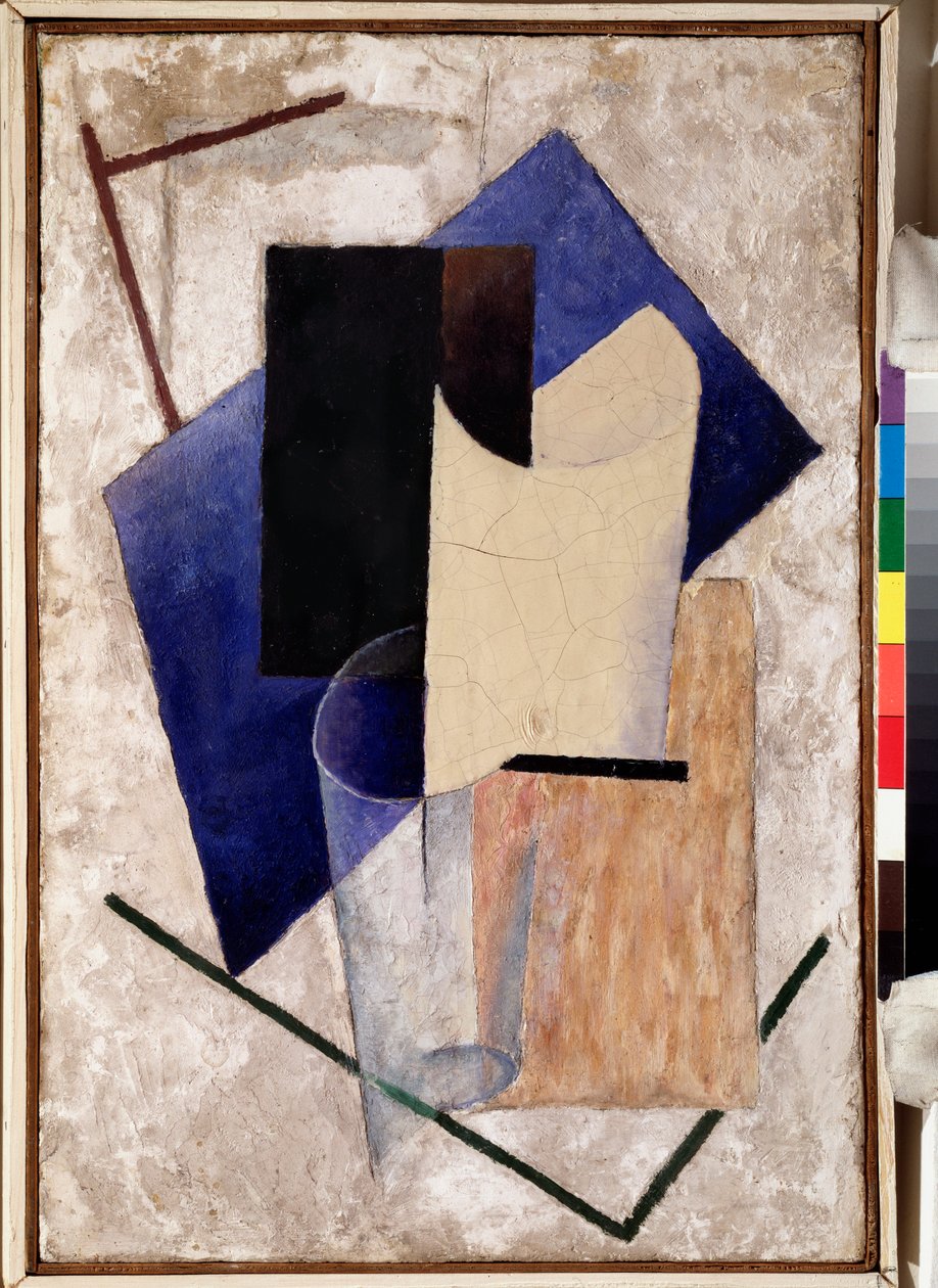Nature morte (Zátiší), cca 1920 (olej na dřevě) od Vladislav Maximilianovich Strzheminsky