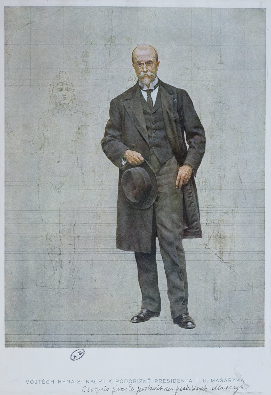 Thomas Garrigue Masaryk (1850-1937) od Vojtech Hynais