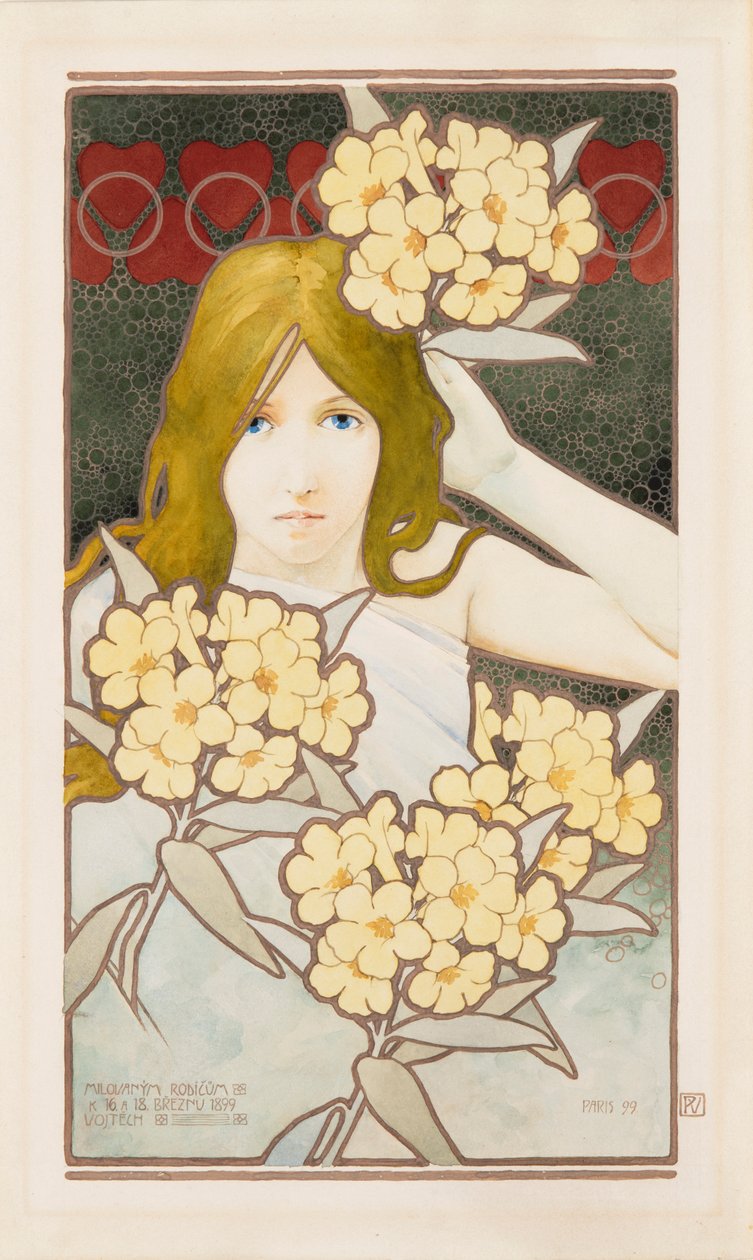 Diptych Den a noc, 1899. od Vojtěch Preissig