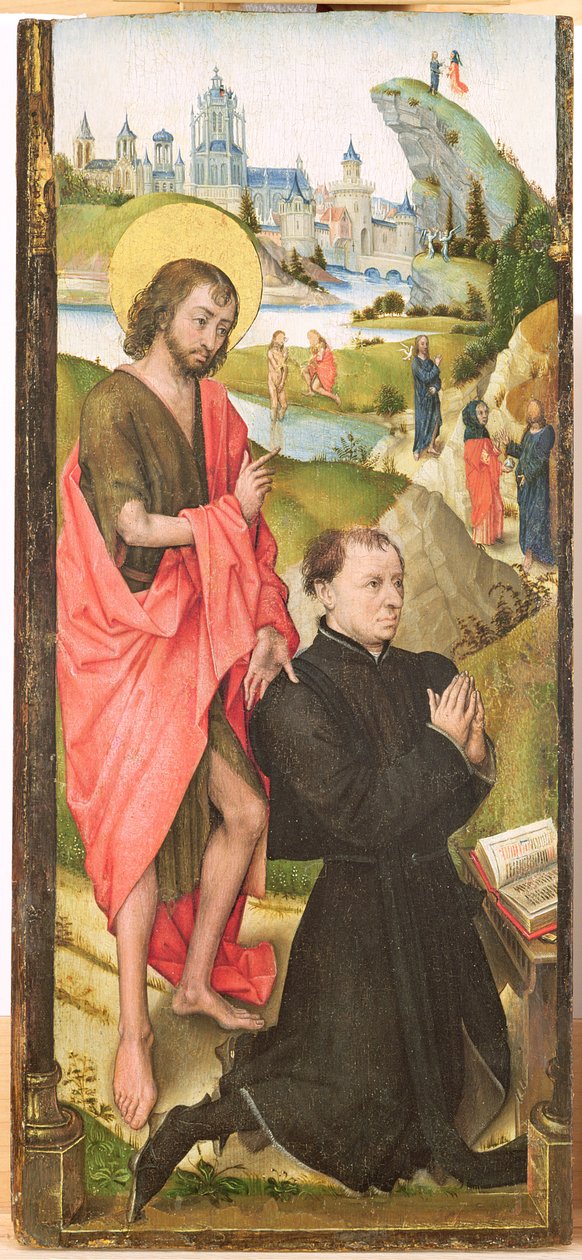 Klečící dárce se svatým Janem Křtitelem, kolem roku 1470 od Vrancke van der Stockt