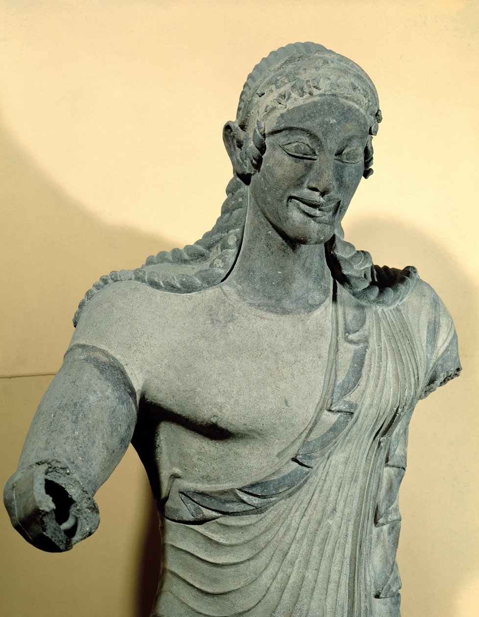 Apollo z Veii, z chrámu Minerva, cca 510 př. n. l. (terakota) (detail 58171) od Vulca