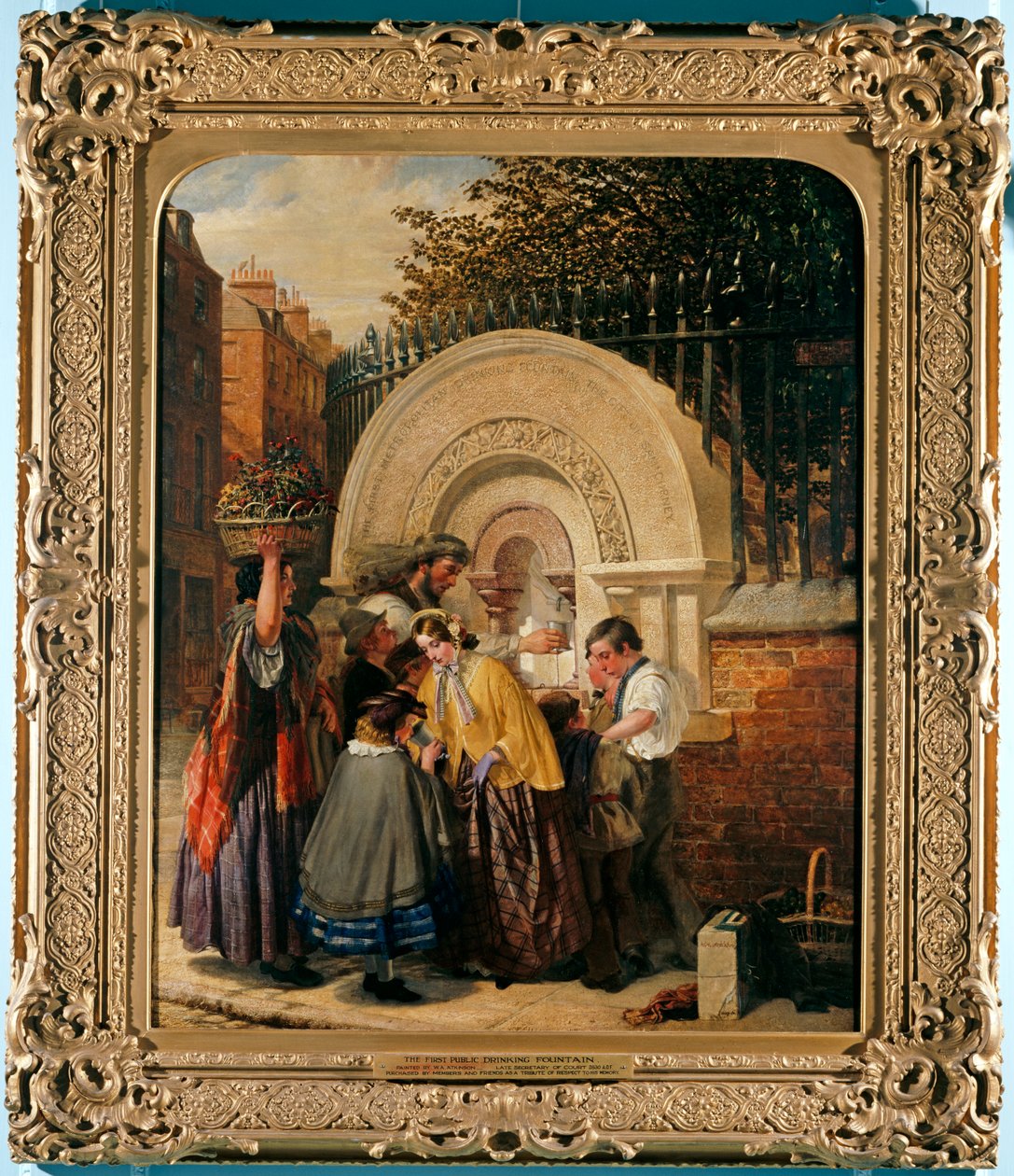 První veřejná pitná fontána, 1859-60 od W. A. Atkinson