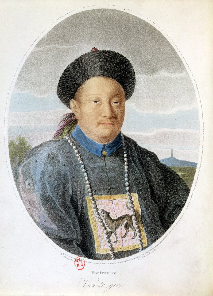 Portrét císaře Van Ta Gina, ryl T. Medland od W. Alexander