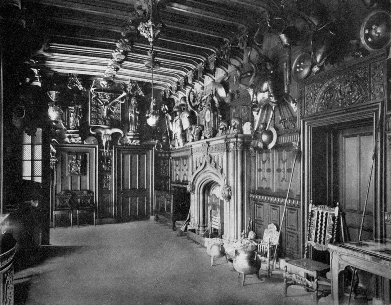 Hala Abbotsford Hall, poblíž Melrose, Skotsko, 1924-1926 od WA Mansell