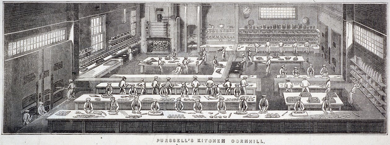 Cornhill, Londýn, 1840 od WD Hornsby
