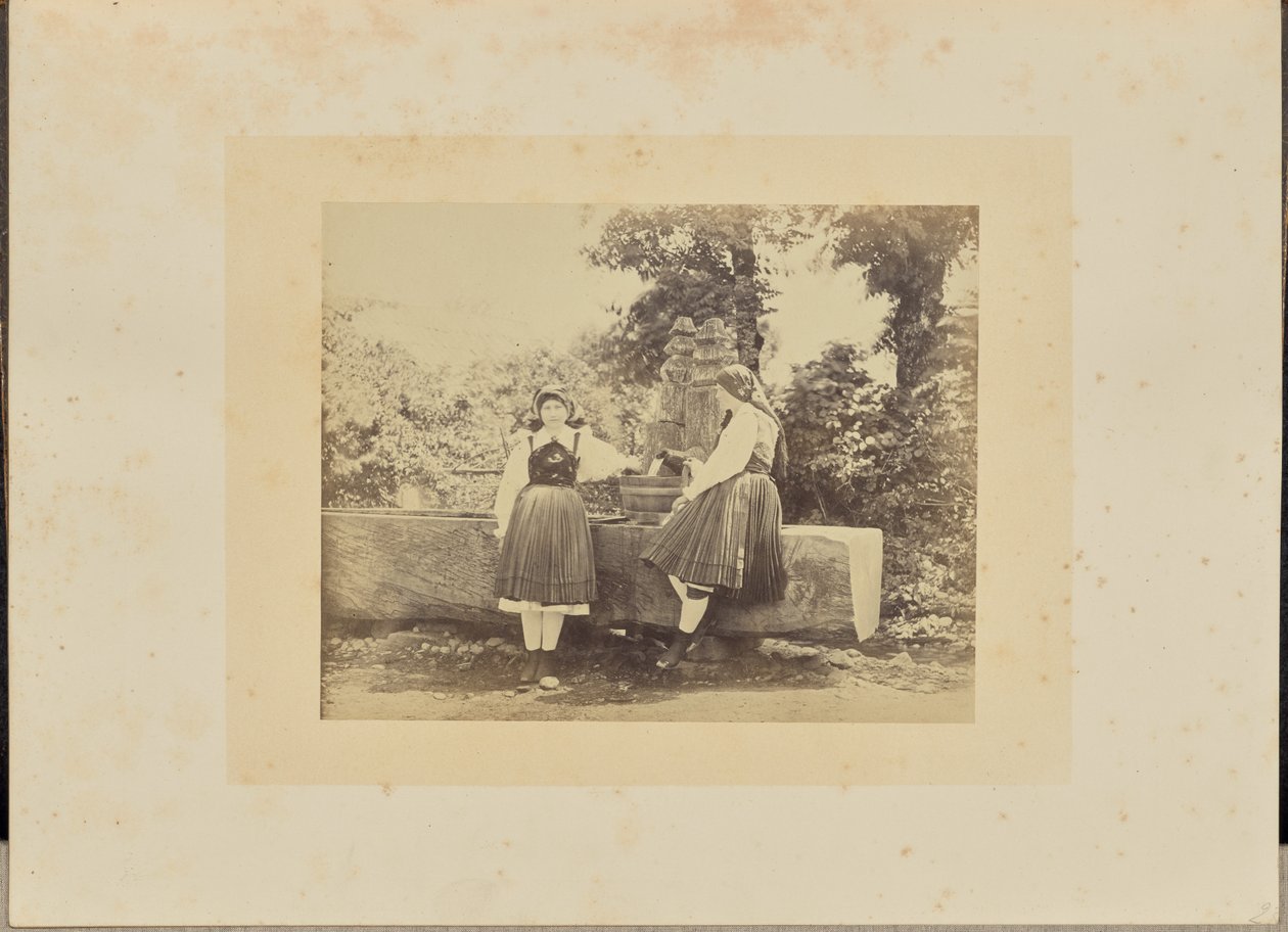 Slovinci z Gail Thal, ve svátečním kroji, Korutany od W.D. Howard and F.H. Lloyd