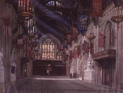 Interiér budovy Guildhall od W.D. Radcliffe Beresford