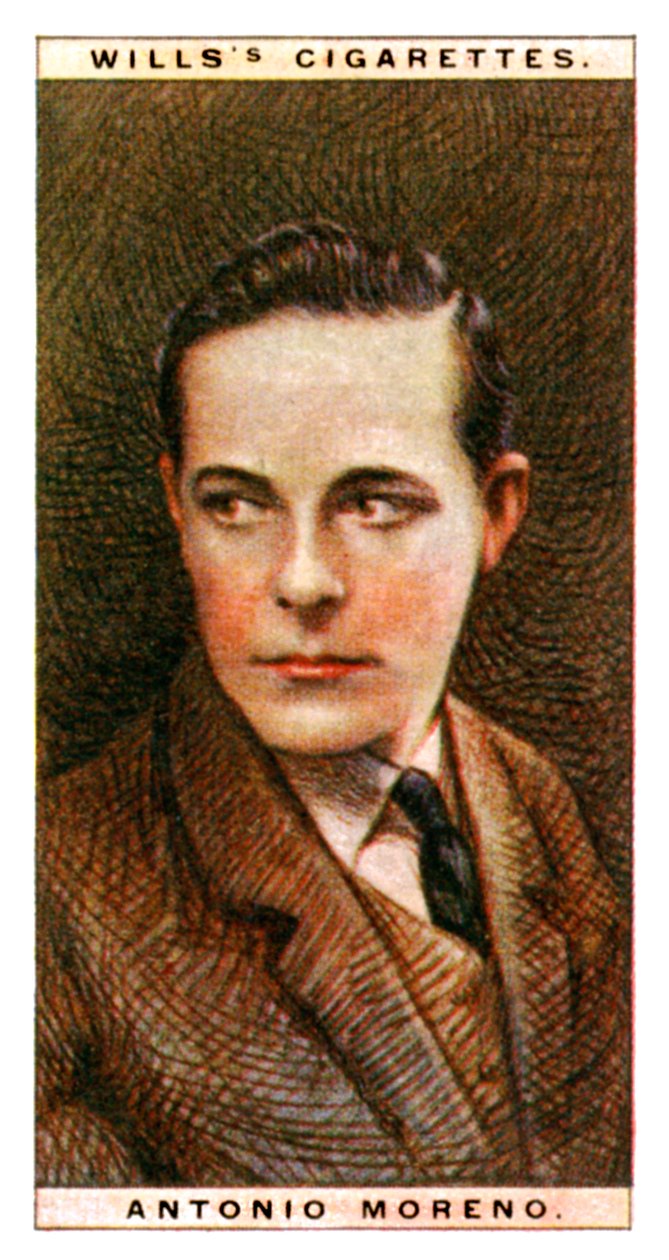 Antonio Moreno 1887-1967, španělský herec, 1928. od WD and HO Wills