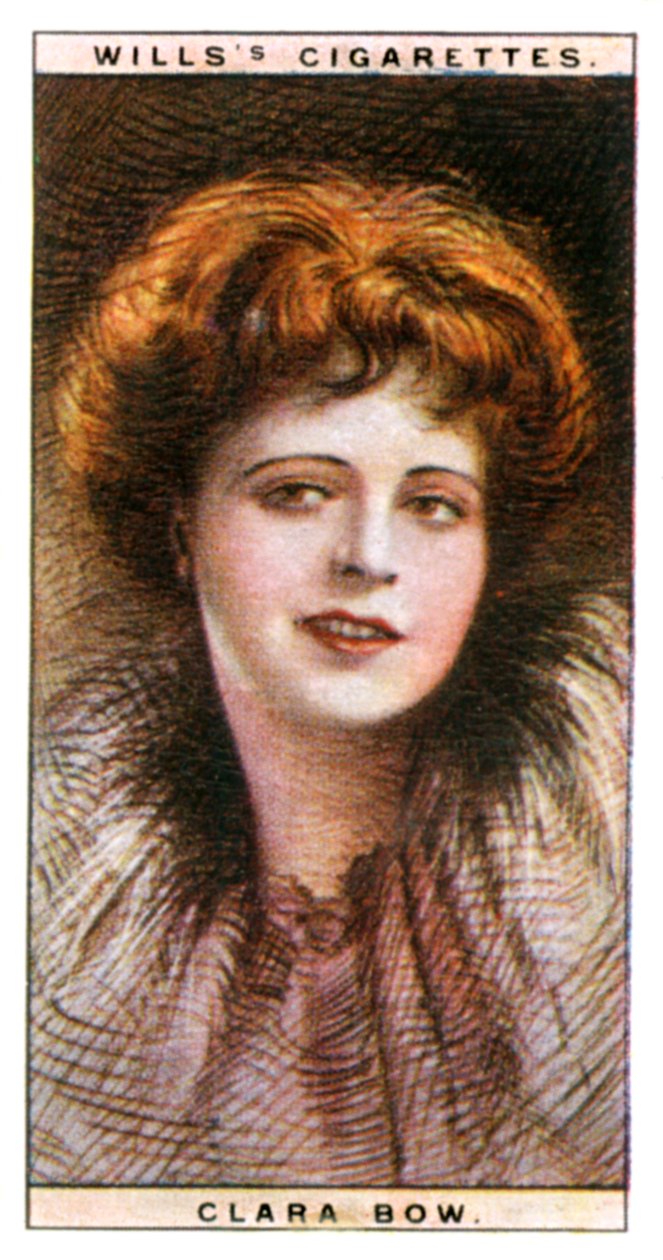 Clara Bow 1905-1965, americká herečka a sexuální symbol, 1928. od WD and HO Wills