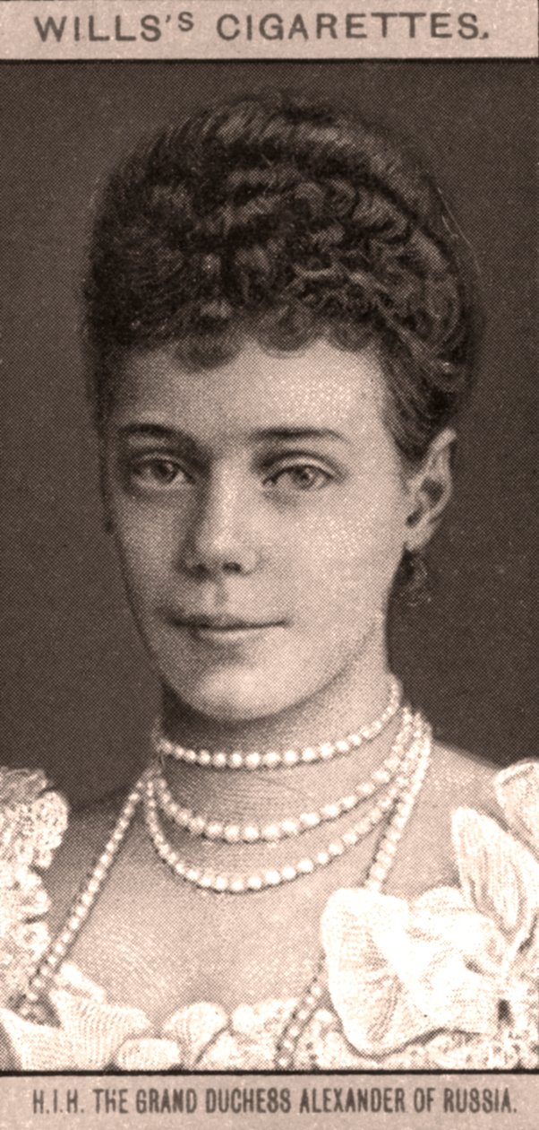 H.I.H Velkokněžna Alexandra Ruska, 1908. od WD and HO Wills