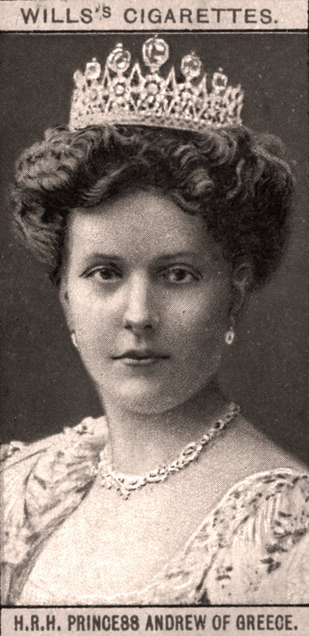 H.R.H princezna Andrew Řecká, 1908. od WD and HO Wills