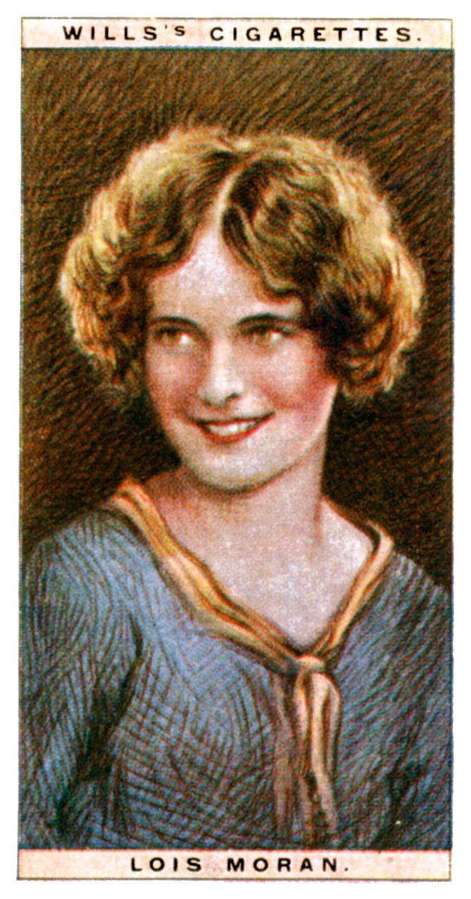 Lois Moran 1909-1990, americká herečka, 1928. od WD and HO Wills