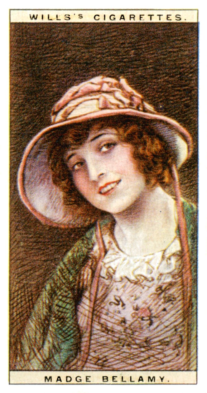 Madge Bellamy 1899-1990, americká filmová hvězda, 1928. od WD and HO Wills