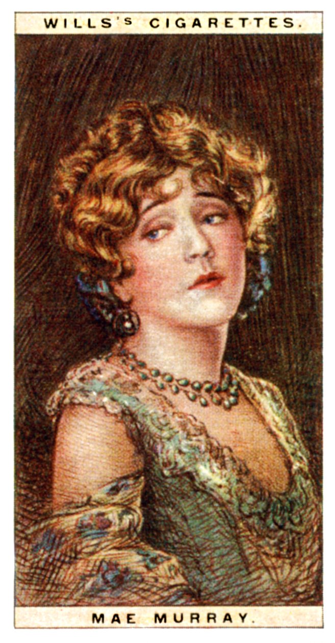 Mae Murray 1889-1965, americká herečka, 1928. od WD and HO Wills