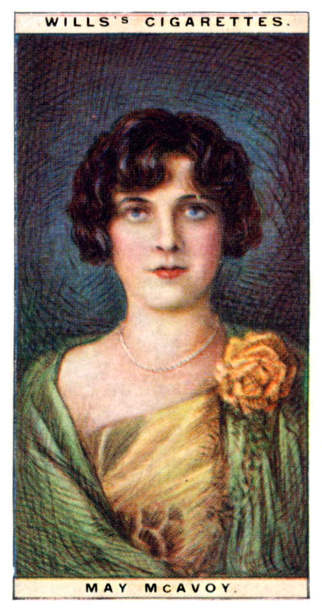 May McAvoy 1899-1984, americká herečka, 1928. od WD and HO Wills