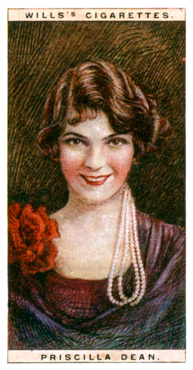 Priscilla Dean 1896-1987, americká herečka, 1928. od WD and HO Wills