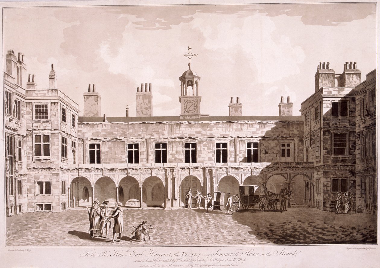 Somerset House, Londýn, 1777 od WG Moss