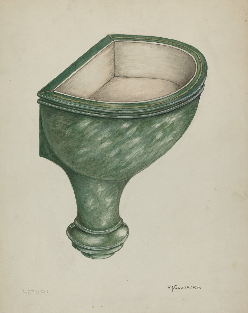 Holy Water Font, Santa Barbara od W.J. Goodacre