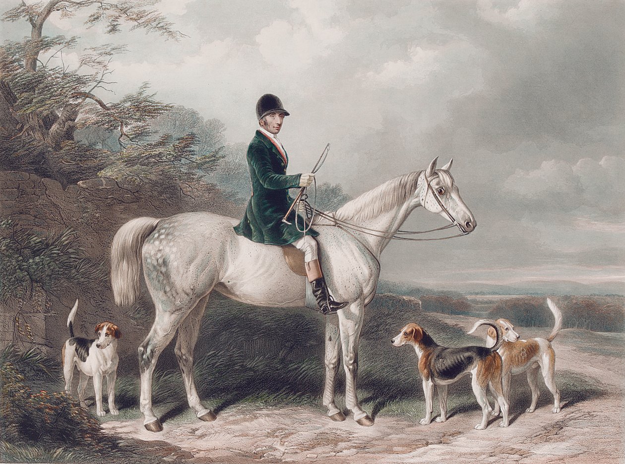 Pan William Long na Bertě, vyryl E. Hacker, 1849 od W. Barraud