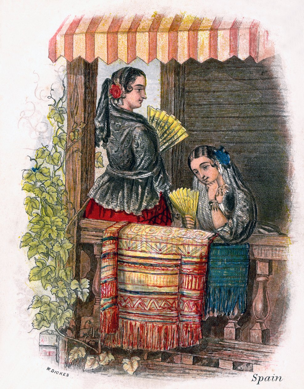 Španělská dívka, 1809. od W. Dickes