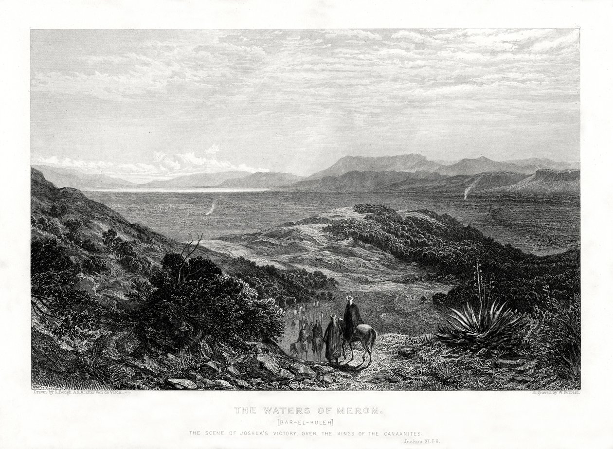 Vody Meromu, Palestina, 1887 od W. Forrest