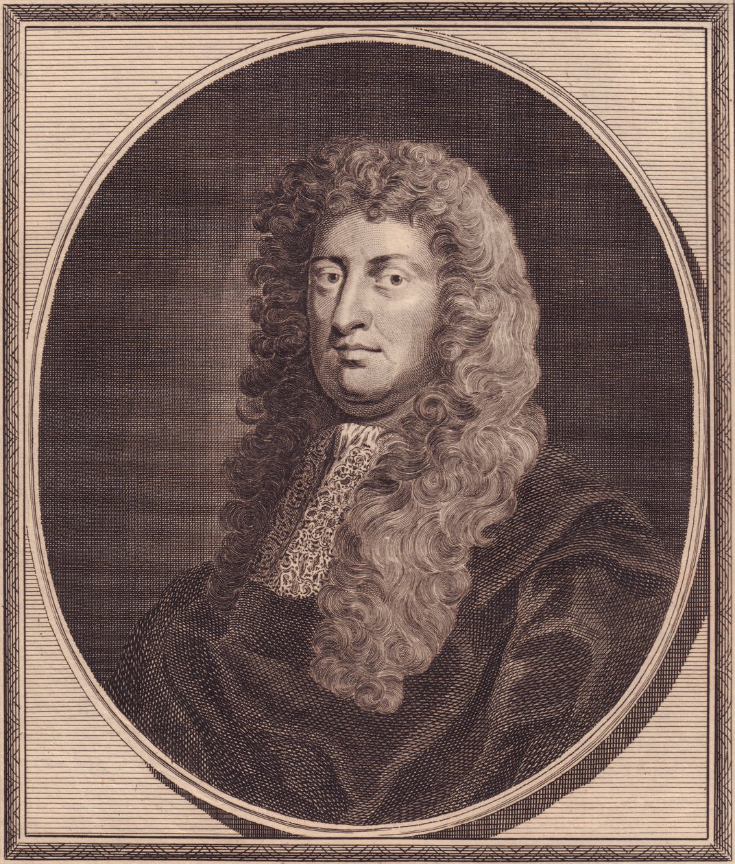 Portrét anglického politika Williama Russella, Lord Russell (1639-1683), mědirytina od Johna Goldara (1729-1795) z obrazu G Knellera od John Ward Dunsmore