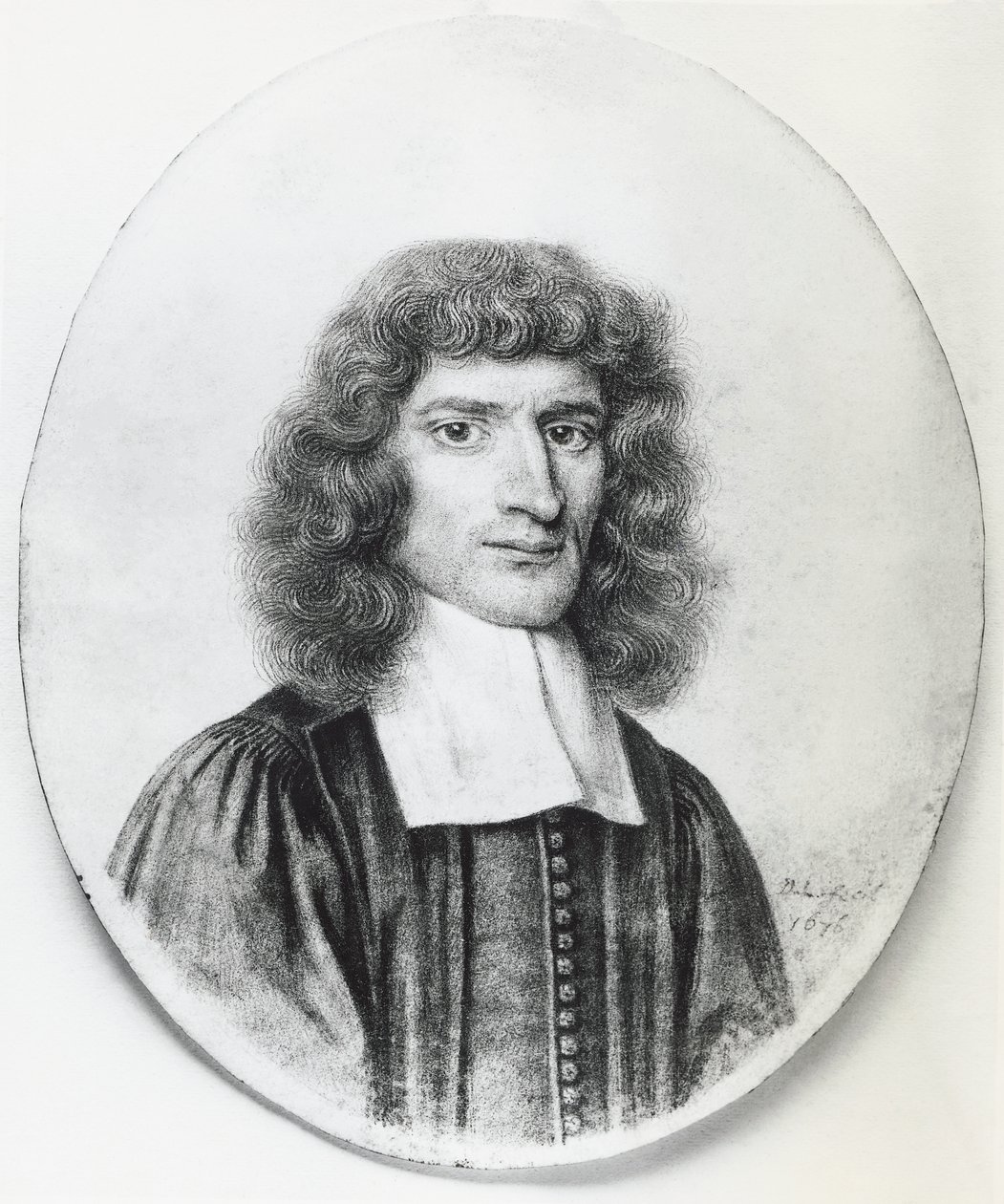 Portrét Isaaca Barrowa (1630-1677), anglický křesťanský teolog a matematik, rytina od John Ward Dunsmore