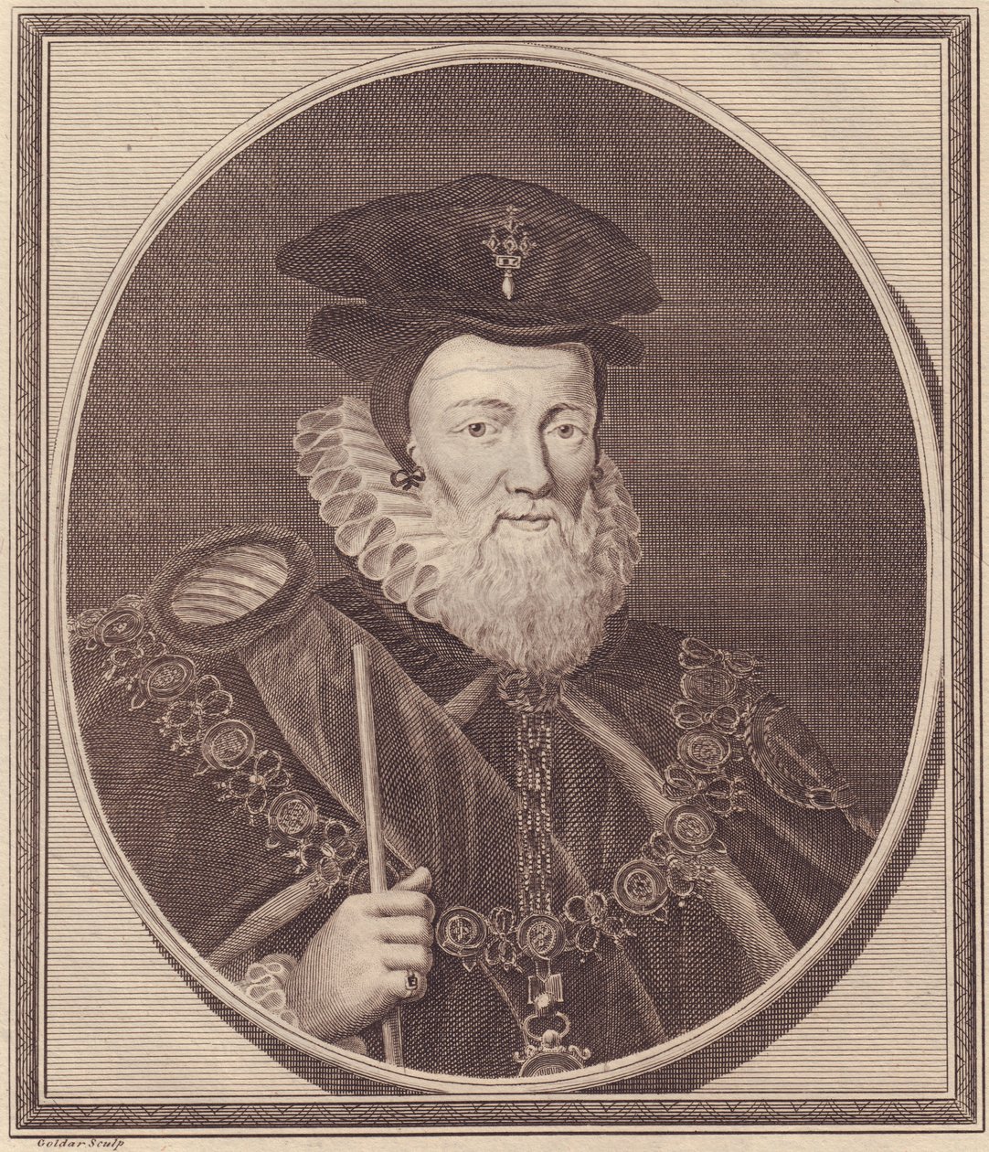 Portrét Williama Cecila od John Ward Dunsmore